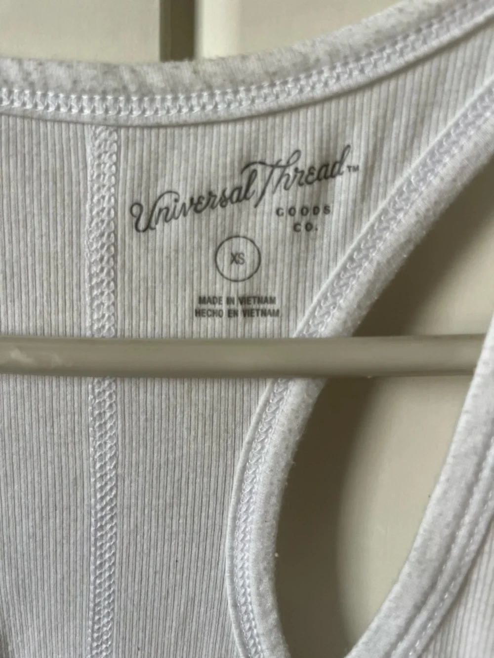 Universal Thread White Ribbed Racerback Tank - Picture 3 of 3